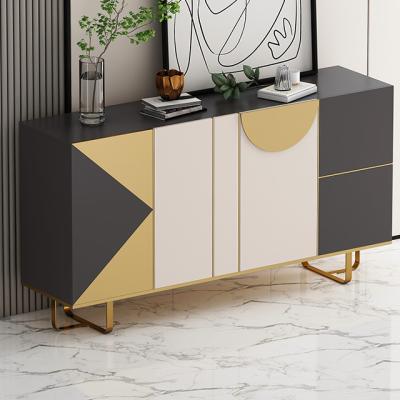 China Modern TV table top stand wooden TV cabinet sideboard corner sideboard black sideboard modern furniture table for sale