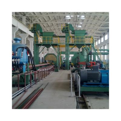 China Chinese factory sale wholesale prices pipe interior wall sandblasting derusting operation line for sale