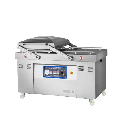 China Semi-automatic Fresh Food Press Double Chamber Vacuum Packing Machine with CE, ISO9001 vacuum machine for sale