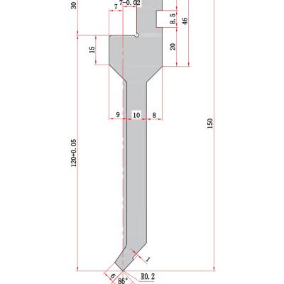 China Press brake machines Botong high quality Press Brake Rolla-V Dies Without Scratch for Metal bending for sale