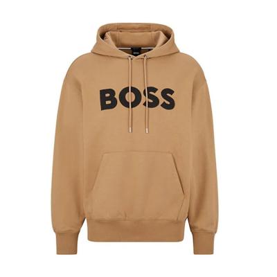 China Anti-wrinkle Factory Wholesale 330GSM Custom Solid Color Fleece Embroidery Hoodies Heavy Weight Fleece Hoodies Mens Printed Hoodies for sale