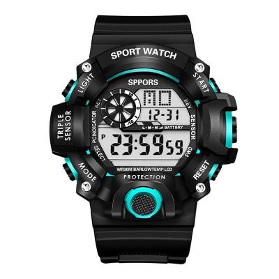 China Alarm Men's Sports Digital Watch Large Screen Electronic Sports Watch For Male Multifunctional Outdoor Waterproof Wristwatch for sale