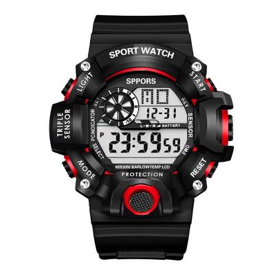 China Hot Selling Customized Day/Date Smart Watch Cheap Sports Waterproof Alarm Light Digital LED Watches for sale