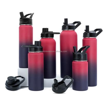 China PORTABLE Wide Mouth Stainless Steel Water Bottle Vacuum Insulated Double Wall Thermos Custom Sport Bottle for sale