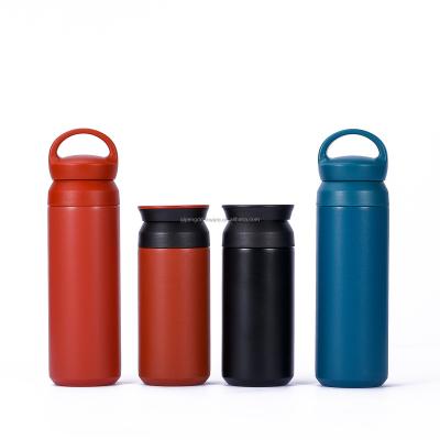 China 350ml 500ml PORTABLE Promotional Gift Stainless Steel Water Bottle Insulated Sports Bottle With BPA Free Lid for sale