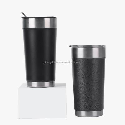 China 16oz 20oz Stainless Steel Tumbler Vacuum Insulated Beer Viable Coffee Mug With Custom Logo for sale