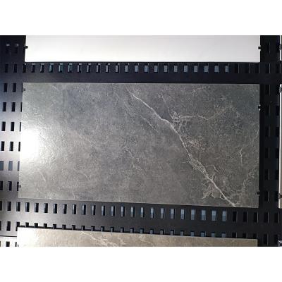 China Vintage JIANHUA Antique Wax Polished Grit Look Porcelain Tiles 60x120 Dark Gray Marble Ceramic Flooring for sale