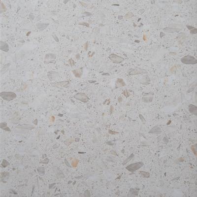 China Yellow Indoor Porcelain Floor Tiles Rustic Beige Terrazzo Tiles New 600x600mm w/a for sale