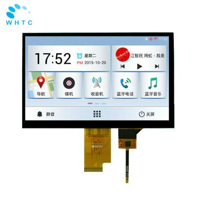 China Automative 1024x600 TFT LCD display 7 inch 40pin LCD with select 6bit 8bit mode LVDS interface for sale