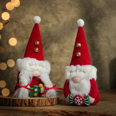 China New Christmas 2021 Festival Decorations Bells Dolls Faceless Dolls Home Window Desktop Decorations for sale