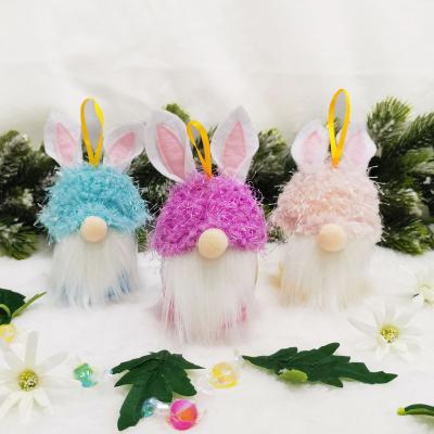 China Faceless Easter Bunny Easter Decoration Easter Party Doll Bunny Candy Jar Holiday Theme Decoration Easter Bunny for sale