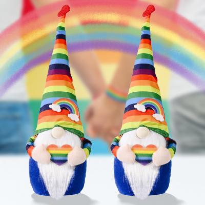 China Home Elf Doll Rudolph Faceless Doll Colorful Gnome Decor Gnome Ornament Rainbow Gnome Doll for sale