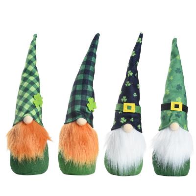 China Festival Decoration St Patrick's Day Decorations Irish Day Covered Face Doll Rudolph Figurine Gnome for sale