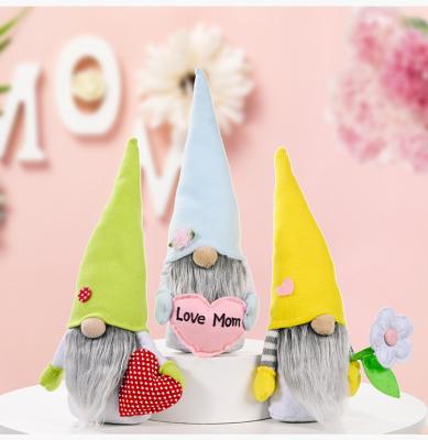 China New Mothers Day Gnome Ornament Mothers Day Decorations Rudolph Pointed Hat Doll Mother's Day Gnome Ornaments for sale