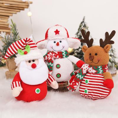 China 2022 new design christmas apple bag 2022 wholesale christmas drawstring apple bag reindeer snowman apple bag for sale