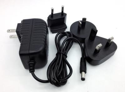 China 24V 2A  24v 3a  24v 1.5a  interchangeable wall amount charger  for LED /SET TOP BOX /CCTV for sale