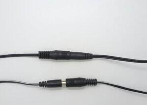 China 5.5*2.1*10mm male plug and 5.5*2.5*10mm female plug extension cord for sale