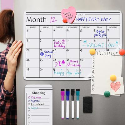 China Maglory Fridge Magnet Fridge Magnet Dry Erase Simple Custom Weekly Monthly Planner Board for Fridge Office School for sale