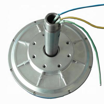 China Aluminum body+copper wire+Nd-Fe-B 200W 200rpm 15Vac Axial Flux Permanent Magnet Coreless Generator for sale