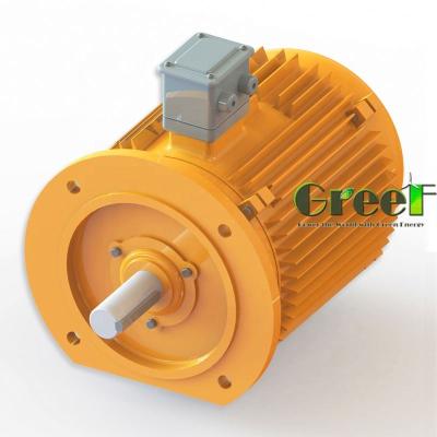 China Aluminum body+copper wire+Nd-Fe-B 10kw Low RPM 3 Phase Permanent Magnet Wind Turbine Alternator for sale