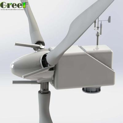 China FRP /3PCS 30000w High Output Horizontal Pitch Control Spindle Wind Power for sale