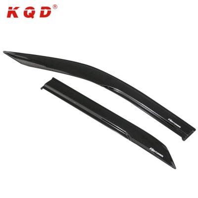 China Acrylic plastic auto exterior accessories black color window visor wind deflector door sun visor injection net for toyota fortuner 2016 for sale