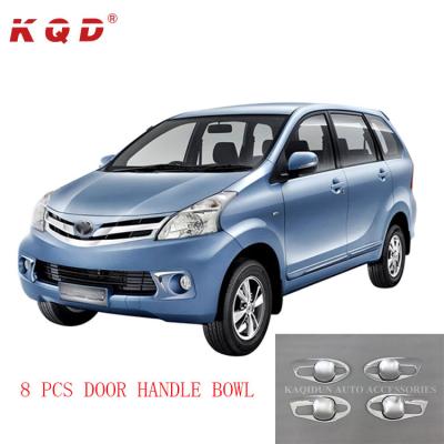 China Pre-attached with 3M Self Adhesive New trend exterior accessories special design 8 pcs door handle bowl for avanza 2012 for sale