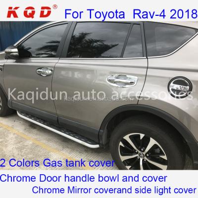 China For toyota rav-4 2016 2017 2018 ABS chrome or matte black door handle cover door handle bowl gas fire tank cover for RAV-4 2017 for sale