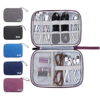 China New Viable Single Layer Digital Package Multifunctional Digital Memory Bag Earphone Data Cable USB Charger Storage Bag for sale