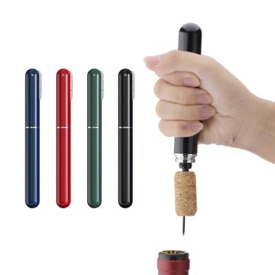 China Home Party Barware Bar Accessories 2023 Manual Mini Portable Air Pump Wine Opener ABS Handle Wine Cork Bottle Openers for sale