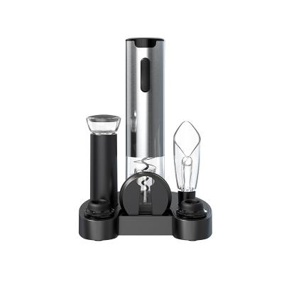 China Home Accessories Party and Beer Barware Bar Electric Wine Opener Set Rechargeable Automatic Electric Wine Opener Ni-MH Batteries for sale