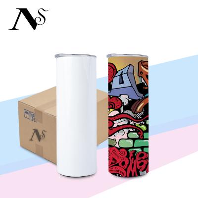 China Viable Ready To Ship Wholesale 600ml Insulated Stainless Steel Double Walled Mugs Sublimation Lean Blanks Sublimation Tumbler for sale