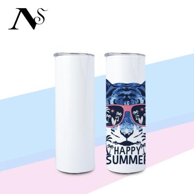 China Drop Shipping Sustainable Sublimation Coated 20 oz Stainless Steel Tumbler Double Wall Sublimation Tumbler for sale