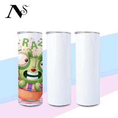 China US Warehouse Sustainable 20 Ounce Stainless Steel Blank Heat Transfer Printing Straight Rocker Arm Double Wall Insulated Sublimation Tumbler for sale