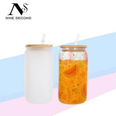 China Empty Viable Sublimation Coke Glasses Mug Tumbler Cola Bottle Soda Shape 16oz Beer Glass Box Mug for sale