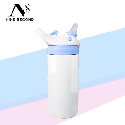 China US Sublimation 12oz Cup Kid Viable Free Shipping Sippy Water Bottle With Lid 304 Stainless Steel Sublimation Water Cup BPA Free for sale