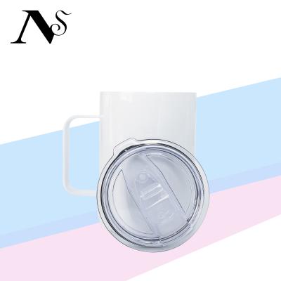 China Factory Price USA Warehouse Sustainable Sublimation Masks White Straight Slim Sublimation Double Wall Tumbler Travel Coffee Mug for sale