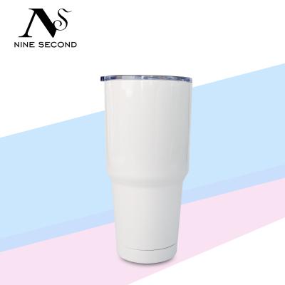 China Viable Vacuum 18/8 Stainless Steel Double Wall Tumbler 30oz Insulated Car Coffee Travel Mug Sublimation Tumbler Cups In Bulk for sale