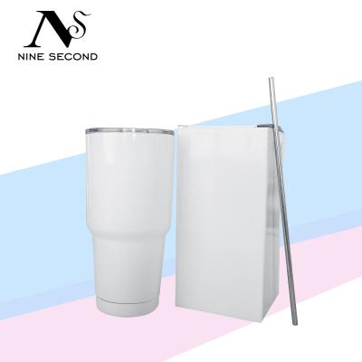 China 30oz Regular Stainless Steel Car Travel Coffee Mug Viable Vacuum Insulated Sublimation Double Wall Tumbler for sale