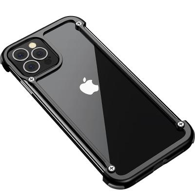 China OATSBASF Metal Shockproof Bumper Cover Aluminum Shockproof Mobile Phone Case For iPhone 12 12 pro for sale