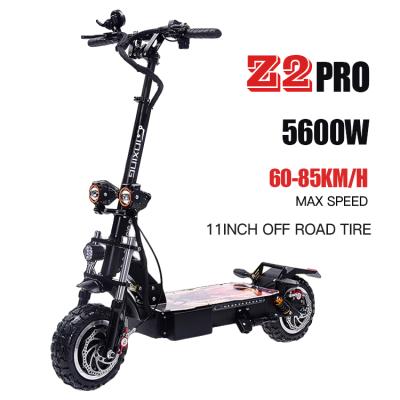 China Highest Speed ​​90-111kmh 2021 Unisex 30ah 60v 5600w Dual Motor Off Road Electric Scooter For Adult for sale