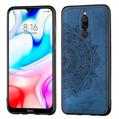 China 2020 unique the best price of the xiaomi Redmi 8 leather cases Coque Back Cover Phone Shell embossed wallet case phone by mandala for sale