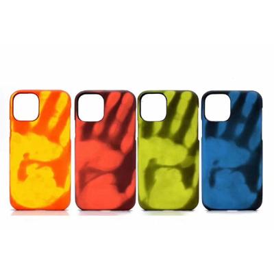 China Street fashion for iphone 13 pro mini induction cell phone case hard shell protector cover maximum thermal velvet inner creative warm color for sale