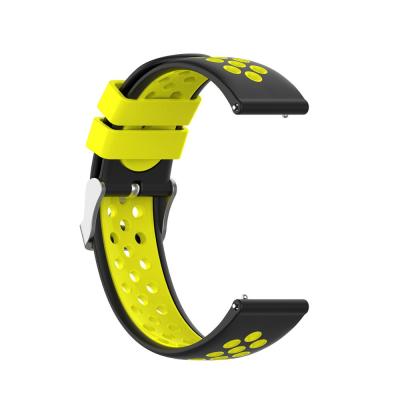 China Rubber For Xiaomi Huami Amazfit 2020 Rubber Bands Dual Color 47mm Wristband Bracelet Wristband Replacement Silicone Strap GTR Accessory for sale