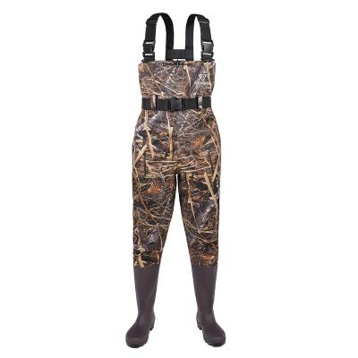 China FISHINGSIR Nylon Bootfoot PVC Waterproof Fishing Waders Waders for sale