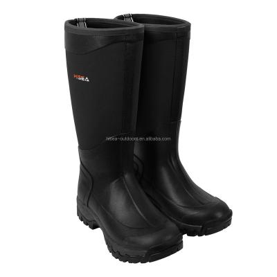 China Insulative HISEA Men's Durable 6mm Rain Boots Rubber Waterproof Dung Arctic Boots for sale