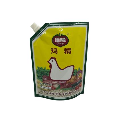 China 1000ml Mylar Doypack Moisture Proof Plastic Nylon Packaging Materia Powder Spout Liquid Pouch for sale