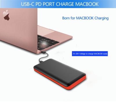 China Quick Charge Type C Power Bank PD 45W with ABS charge to Macbook ABS housing 20000mah for sale