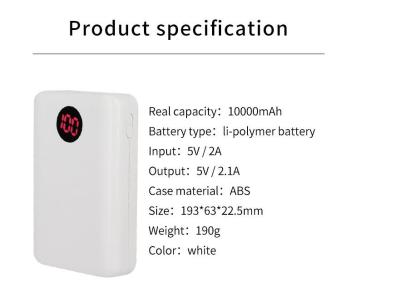 China customized wholesale rental big capacity 10000mAh digital power bank branded mobile portable charger for sale