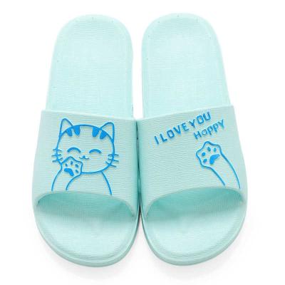 China 2022 Cat Indoor Soft Anti-skid Cute Bathroom Household Summer Slipper Non-slip Slippers Damping for sale